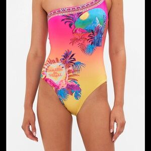 Camilla Pink and Orange One Piece Swimsuit Vibrant Design